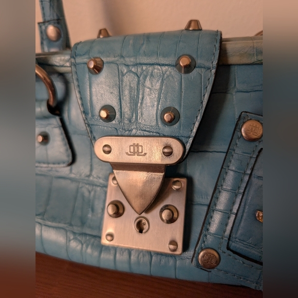 Jennifer Lopez Light Blue Satchel - Picture 4 of 8